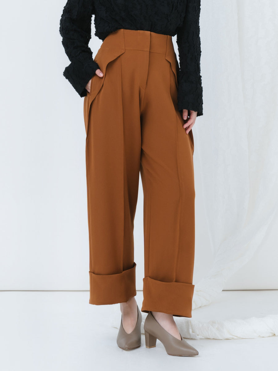 EULIA PANTS - BROWN