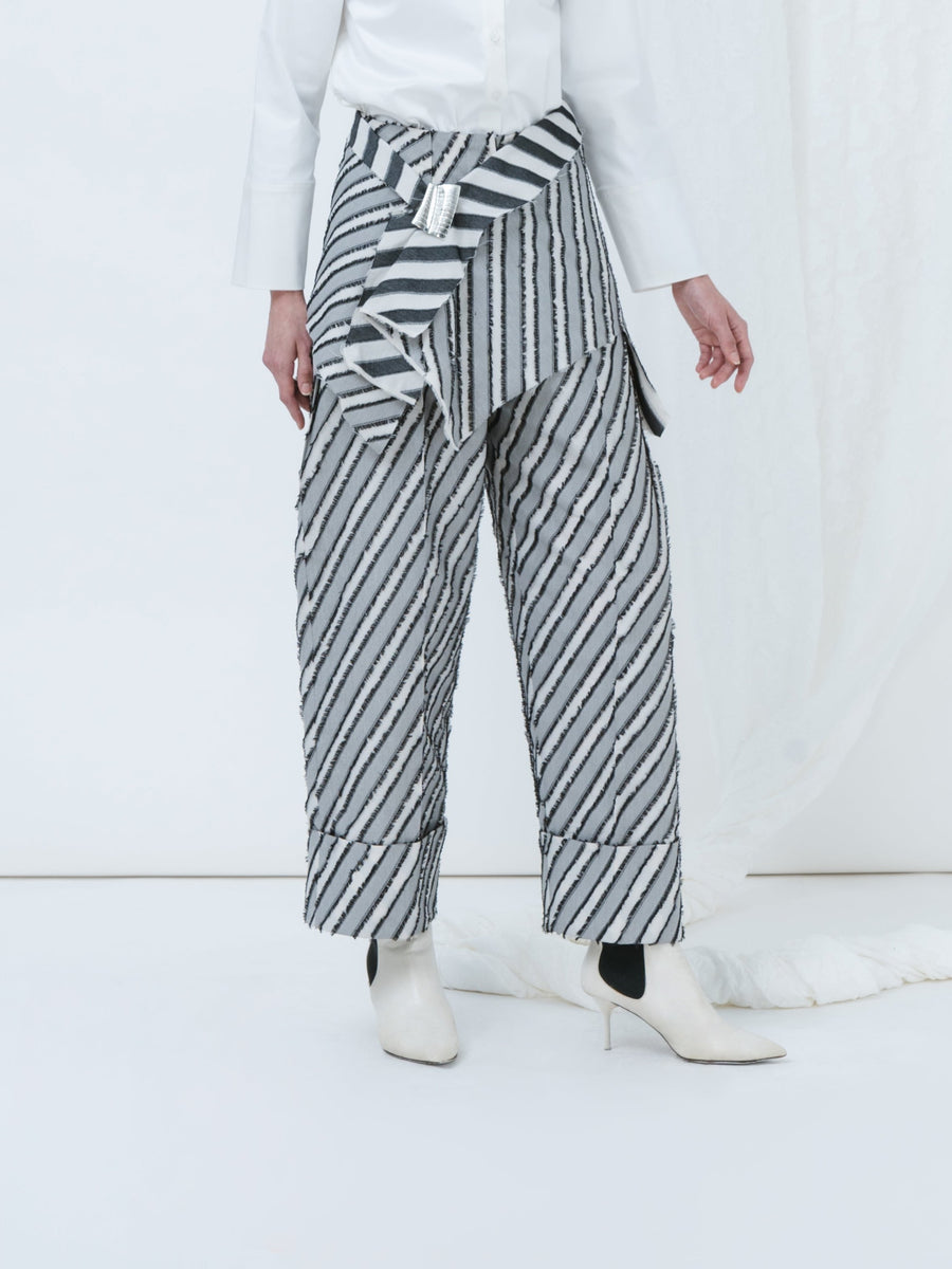 EULIA PANTS - BLACK & WHITE